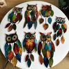 Acrylic Colorful Owl Hangings Home Bedroom Window Hanging Decorations Sun Catcher Acrylic Suncatcher Crafts