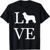 I Love Newfoundland Newfie Dog Lover White Graphic Pet Owner T-Shirt
