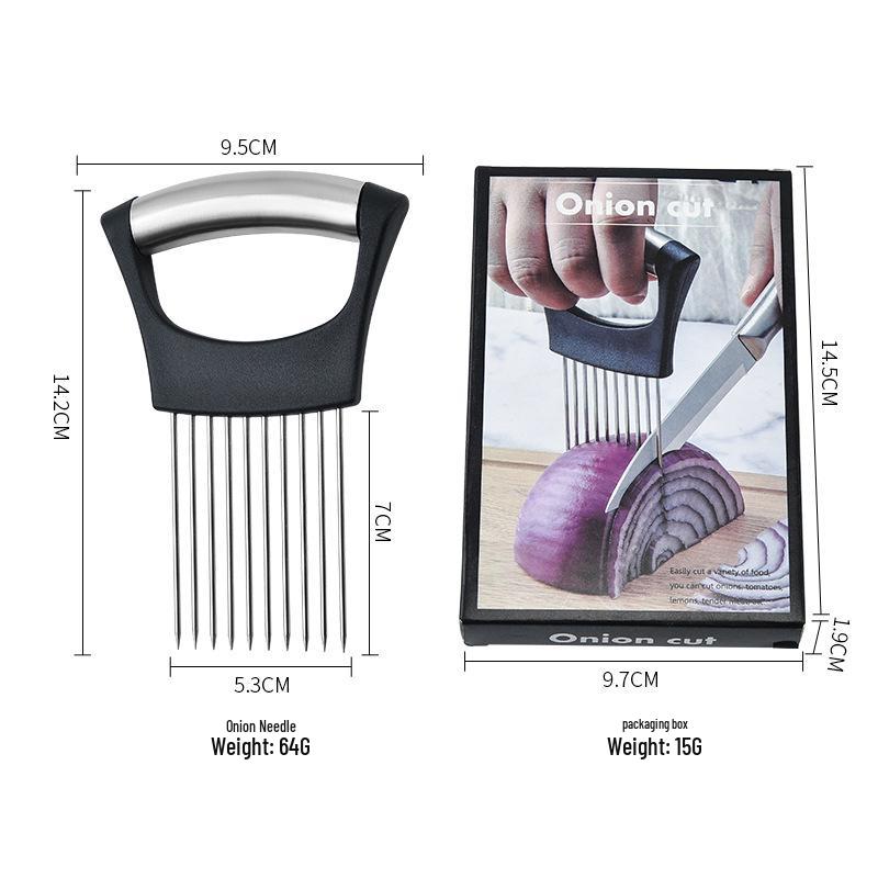 304 Stainless Steel Onion Holder & Meat Tenderizer Fork
