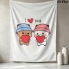 Bubu Dudu Wall Tapestry Aesthetic Wall Hanging Printed Fabric Blanket Decorative Tapestries For Bedroom Living Room Home Decor
