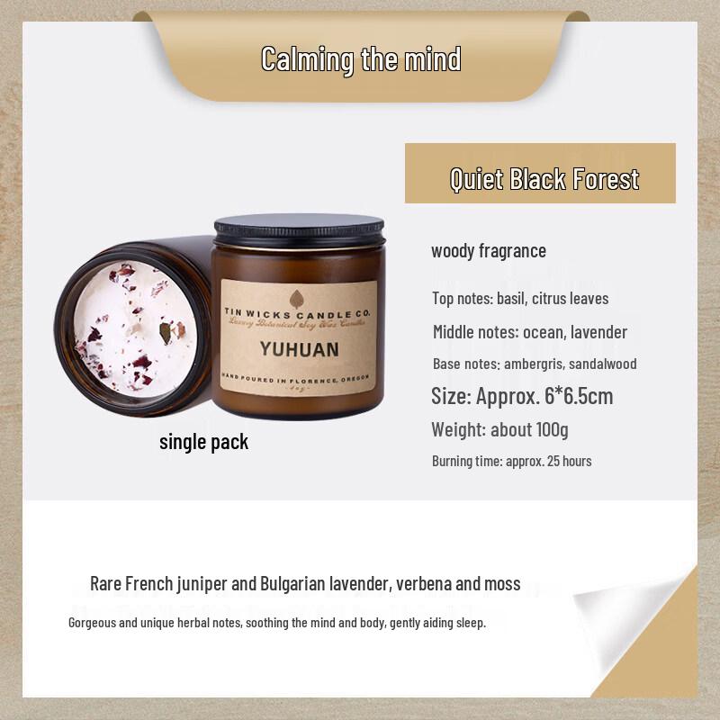 Dried Flower Aromatherapy Sleep Candle