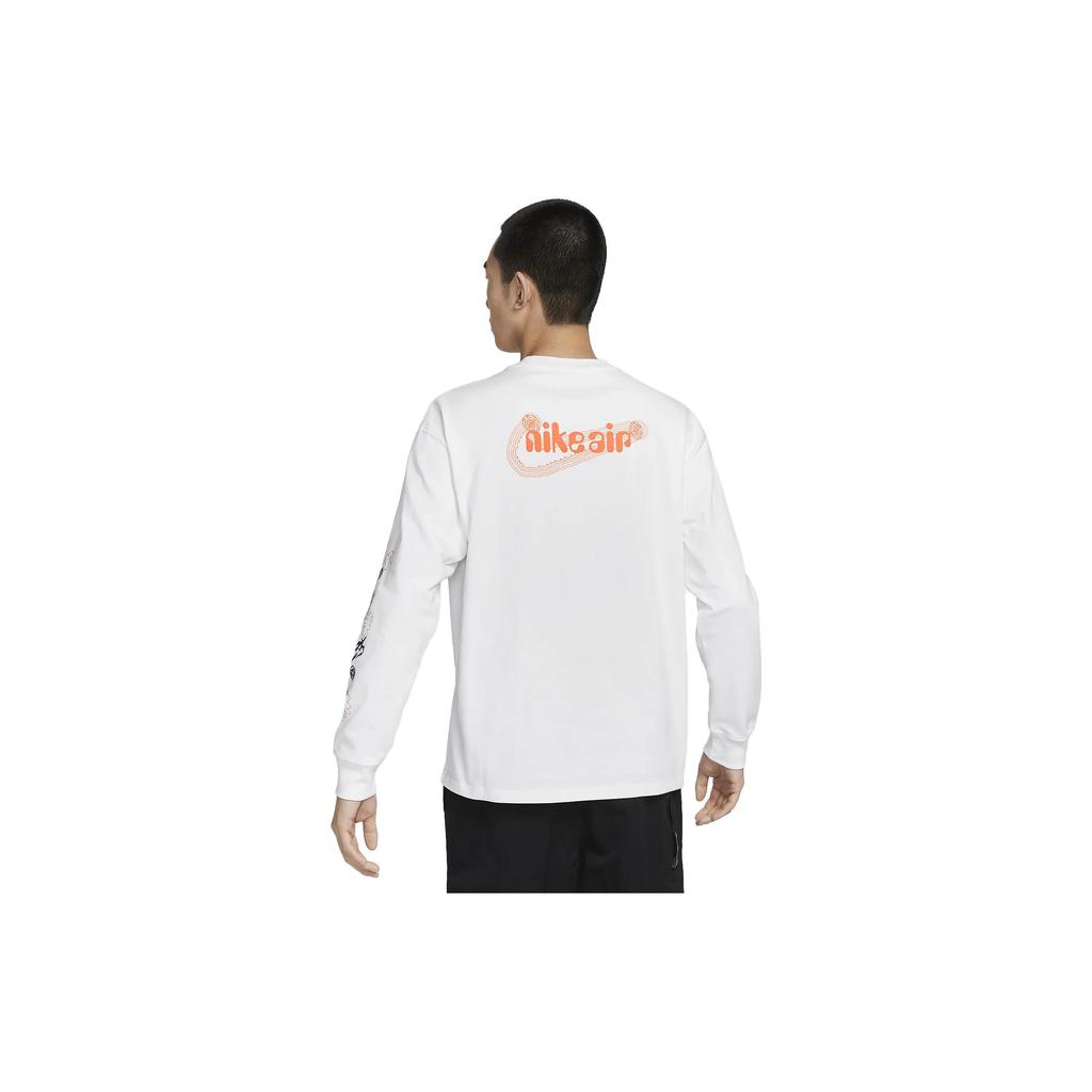 Nike T Shirts Men's White Crew Neck Moderate Straight Fit FD9896-100