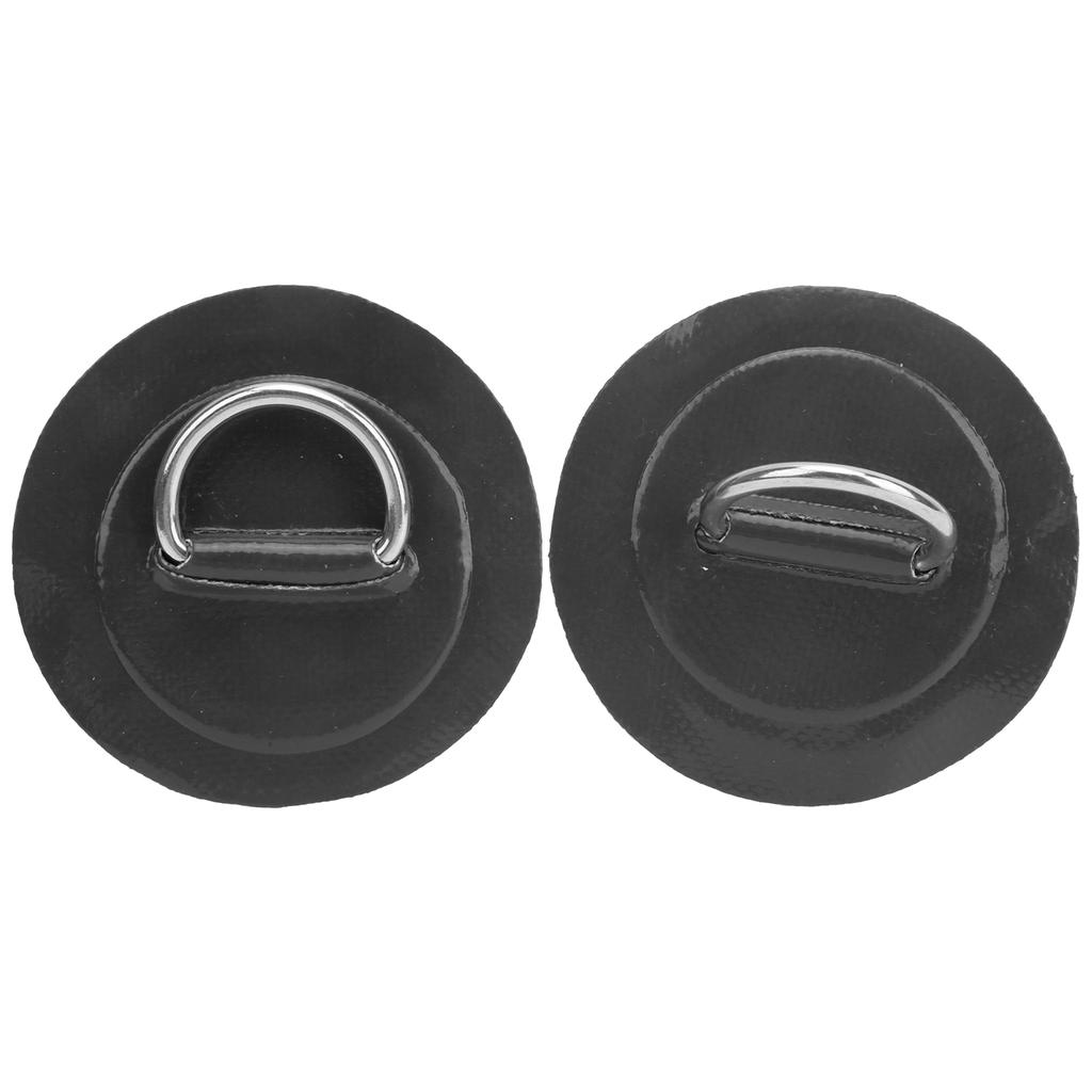 2pcs Inflatable Boat Kayak DRing Pad Patch PVC Marine Stainless Steel Fixed Buckle