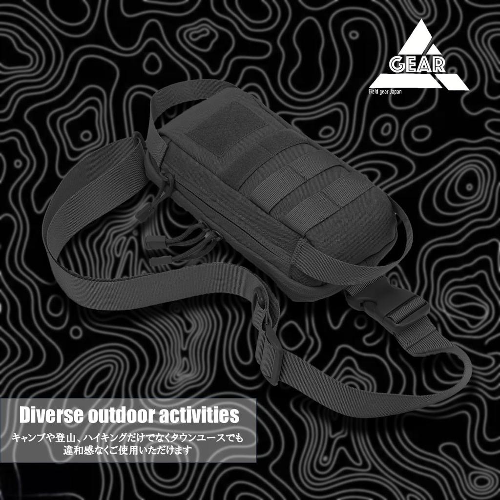 Field gear Japan Micro Body Military Shoulder Waist Messenger Sling Ultra and Made of 1000D Nylon Bag, Bag, Pouch, Bag, Bag, One-Shoulder Bag,