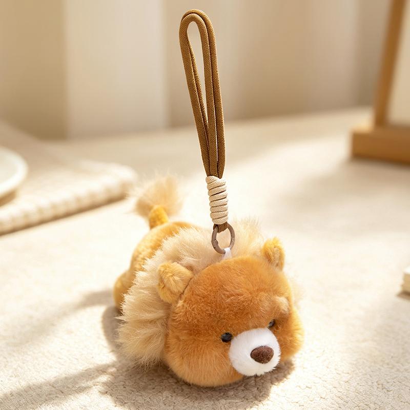 Cute Cartoon Animal Plush Toys Soft Stuffed Doll Pendant Key Chain Bear Dog Duck Kitten Lovely Gift For Girls Boys Birthday Xmas
