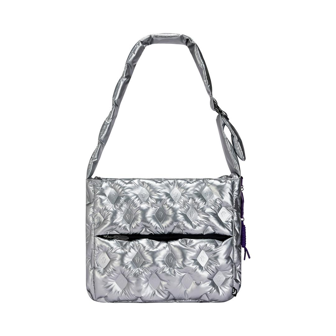Anta Kyrie Series Ice Zone Trendy Fashion Versatile Lightweight PU Shoulder Bag Women bags Gray Silver 192541122-2 Gray Silver 11590₽