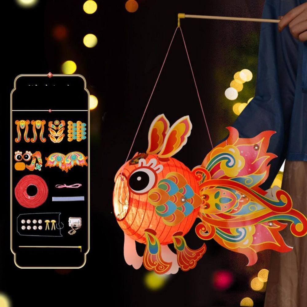 Hand Made Middle Autumn Festival Lantern Glowing Children's Handheld Lantern  Festival Decoration