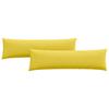Sofa Cushions 2 Pcs Light Yellow 145 X 40 Cm Fabric