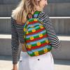 Flag Of The Mapuches Bandera Mapuche Backpack Hot Sale Daypack Large Capacity BookBag School Bag Shoulder Bags for Men Women