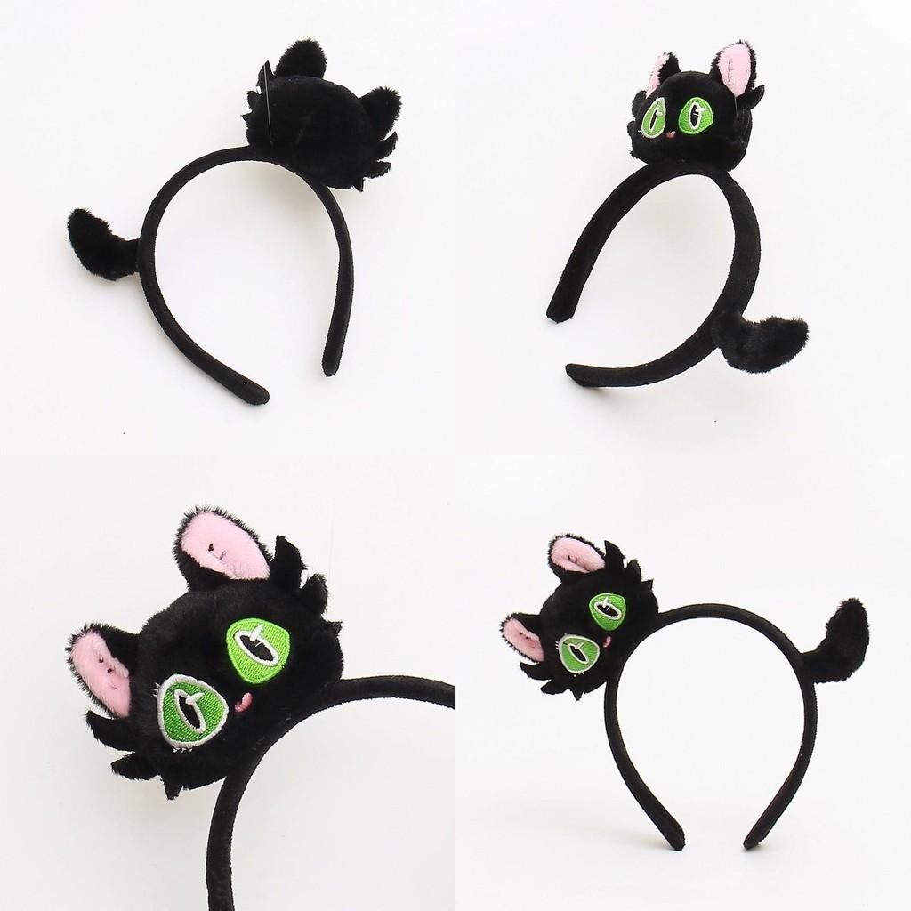 Lovely Cat Stuffed Animal Hair Hoop Super Cute Face Cleansing Headband Cartoon Pet Funny Dress-up Live Props Headwear Hair Decoration