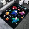 Among Us Custom Name Carpet Rug for Living Room Bedroom Home Sofa Decoration,Kids play Non-slip Floor Mat