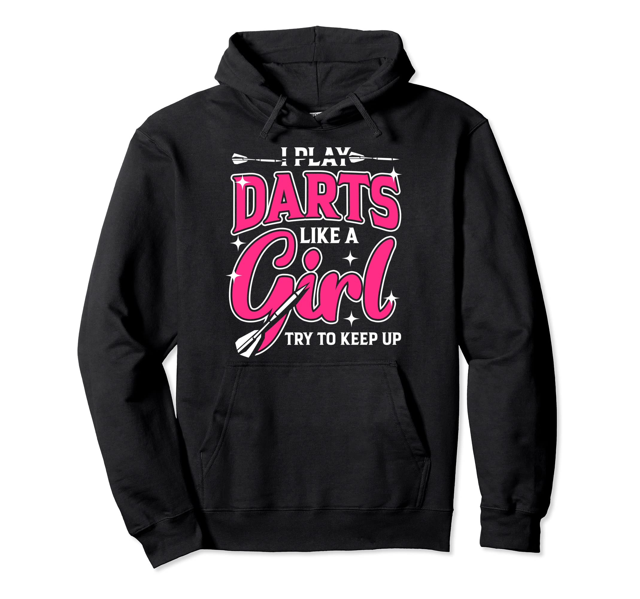 

Играйте в дартс как девушка-игрок в дартс Bullseye Dart Board Arrow Hoodie