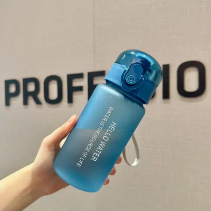 550ML Space-Themed Water Bottle with Anti-Slip Lid & Handle - Durable Plastic, Leak-Proof Design for Outdoor Sports, Camping