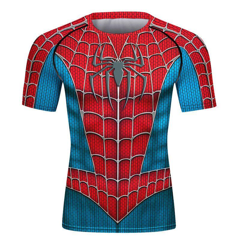 Cross-Border New Arrival Workout Clothes Men s Quick-Drying Sweatshirt Short-Sleeved Running Training Stretch Silm Sports Bodysuit Fashion 6 M