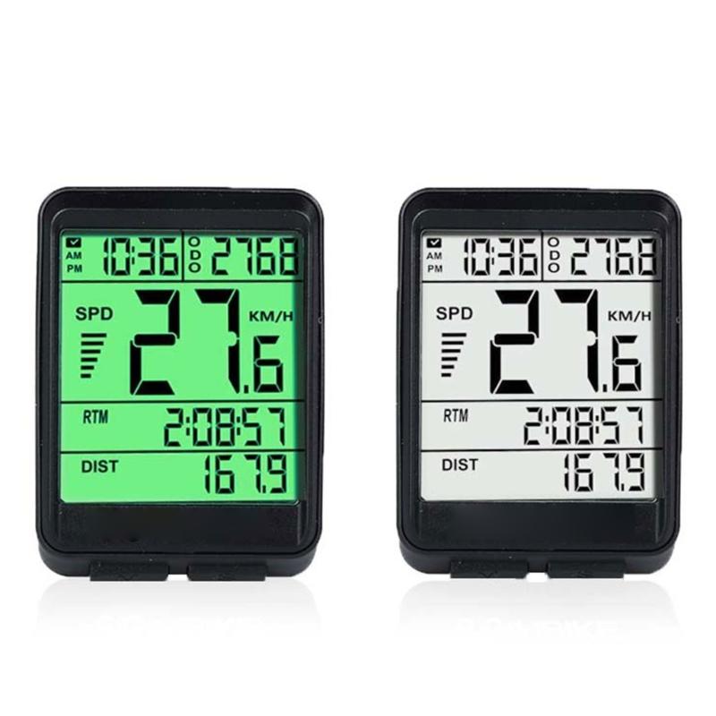 Bicycle Speedometer Watch Waterproof Wireless Cycle Bike Computer Bicycle Odometer with LCD Display & Multi-Functions