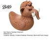 Mammoth Duck Statue Figurine, 3D Printed Ornament, Funny Unique Animal Figurine Statue, Novelty Desktop Decoration for Home Table Shelf Retro Style