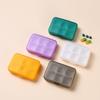 Portable 6-Grid Weekly Pill Organizer for Travel