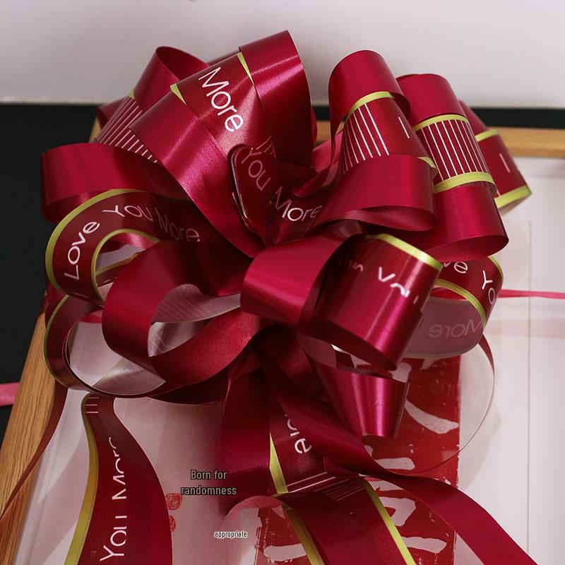 

Свадебный автомобильный зеркальный бант с цветочным узором и подарочный букет цветов Циси