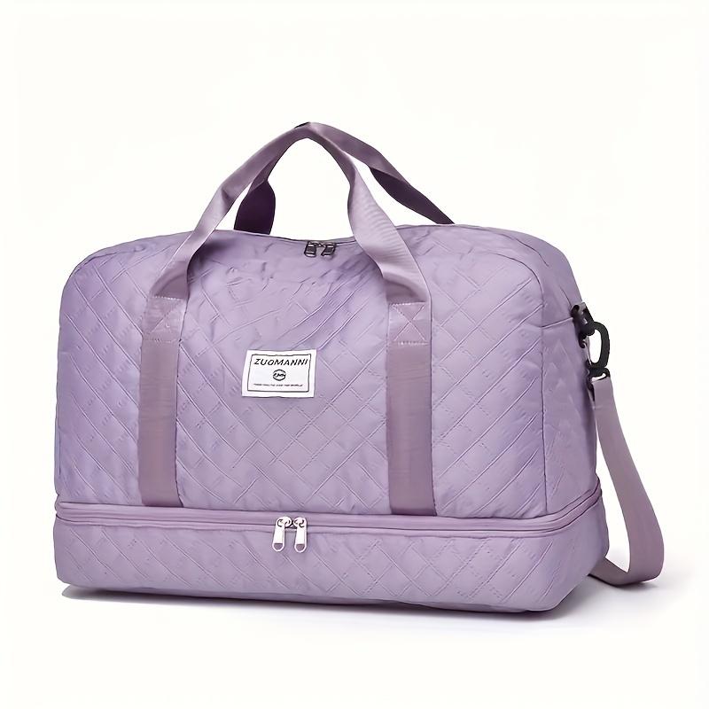 Luxurious Oversized Duffel Bag, Stylish & Durable, Dry Wet Separation & Handy Side Pockets for Travel Adventures & Gym Sessions