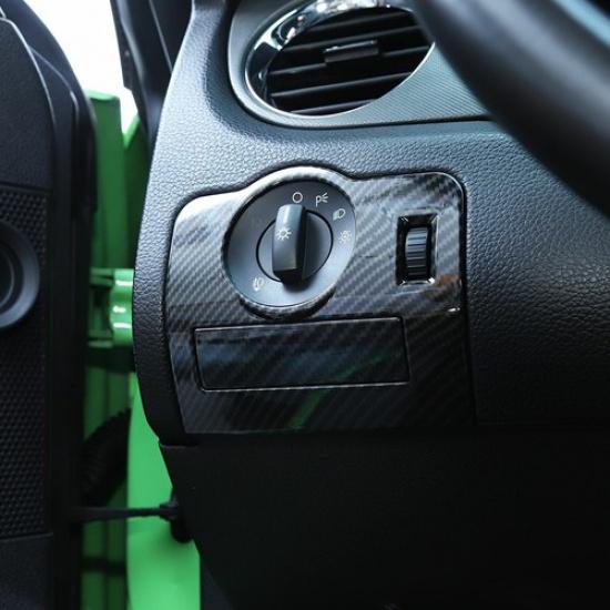 Headlight Switch Panel Trim Accessories for Ford Mustang 2009-2013 Carbon Fiber
