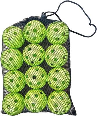 INDIVE Baseball Batting Practice Balls, Perforated Balls with Dedicated Mesh Bag (Indoor Training Balls, Lightweight, Indoor Practice Toy, Baseball