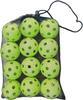 INDIVE Baseball Slagtraining Ballen, Geperforeerde Ballen met Speciaal Netzakje (Binnentrainingsballen, Lichtgewicht, Binnen Oefenspeelgoed, Honkbal