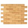 24/48PCS DIY Dollhouse Floor Tiles 1/12 Scale Miniature Floor Board Gift Wood Grain Floor  Dollhouse