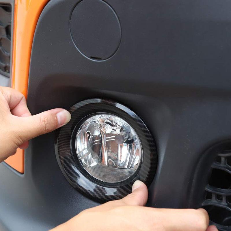 NEW-Front Fog Light Cover Trim For Jeep Renegade  ABS Fog Light Decorative Cover Trim Car Accessories
