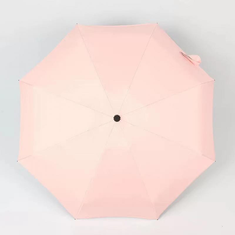 Automatic Light Umbrella Creative Umbrella Three-fold Portable Parasol Car Umbrella Led Light Uv Umbrellas Ten-bone Windproof