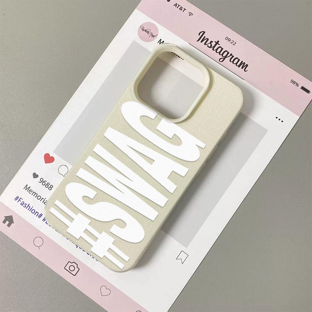 

SWAG Letter Lichee leather pattern Phone Case For Xiaomi mi 15T X7 F7 X6 M7 X5 M6 F5 X4 X3 Pro Ultra GT NFC 4G 5G Xiaomi 15