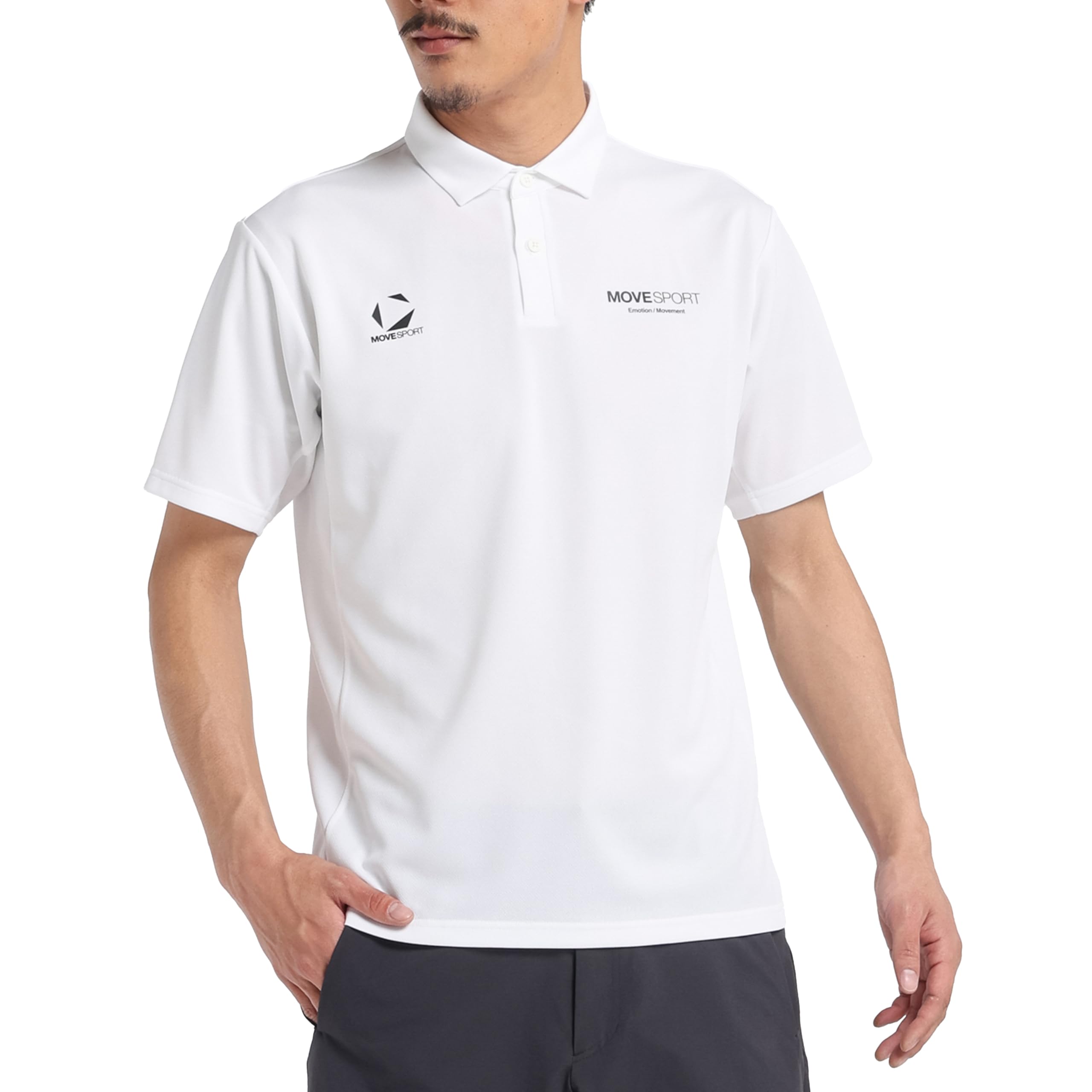 

Поло с коротким рукавом Move Sports Descente Идеально для и WH00 Мужская рубашка, Влагоотводящая, Быстросохнущая, Тренировки, Бег, Ходьба, (ST5SHS05M)