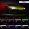 150cm/180cm LED Flexible Car Headlight Strip Atmosphere Ambient DRL Daytime Running Hood Lights Bar  Decoration Waterproof 12V