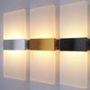 Modern Minimalist Wall Lamp, Indoor LED Wall Light, Aluminum Acrylic Hardwire, Bedroom Living Room Corridor Staircase Sconces