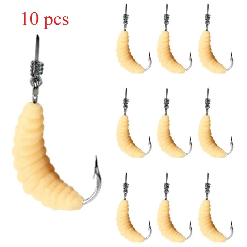 

Мягкая личиночная рыболовная приманка Симуляция Реалистичный внешний вид Рыболовные снасти для пресноводной и морской рыбалки Бионические приманки