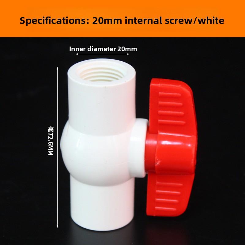 

20~50mm PVC Pipe Direct Tee Elbow Union Cross Connector Garden Irrigation Water Pipe Joint Aquarium Wate Control Ball Valve