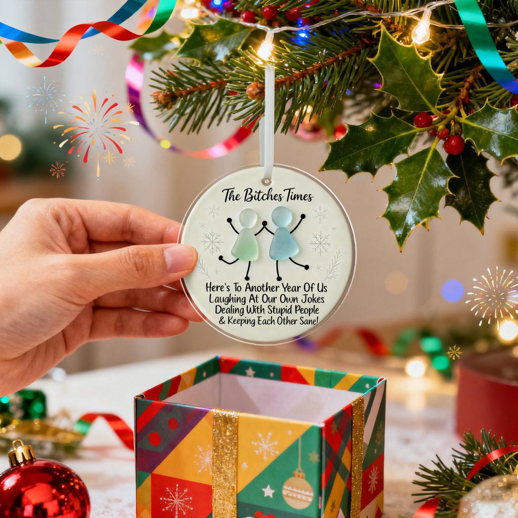 2d Acrylic Heart Shaped Sea Glass Friendship Decor,Friendship Heart Keepsake,Friendship Heart Ornament For Tree Hanging Ornaments,