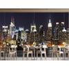City Photo Wall Mural Night View 3d Wallpaper For Bedroom Living Room Removable Mural