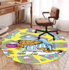 Garfield Pattern Round Rug, Indoor/Outdoor Mat, for Picnic, Gameroom, Bedroom, Office, Living Room, Home Decor Carpet, Birthday Gift