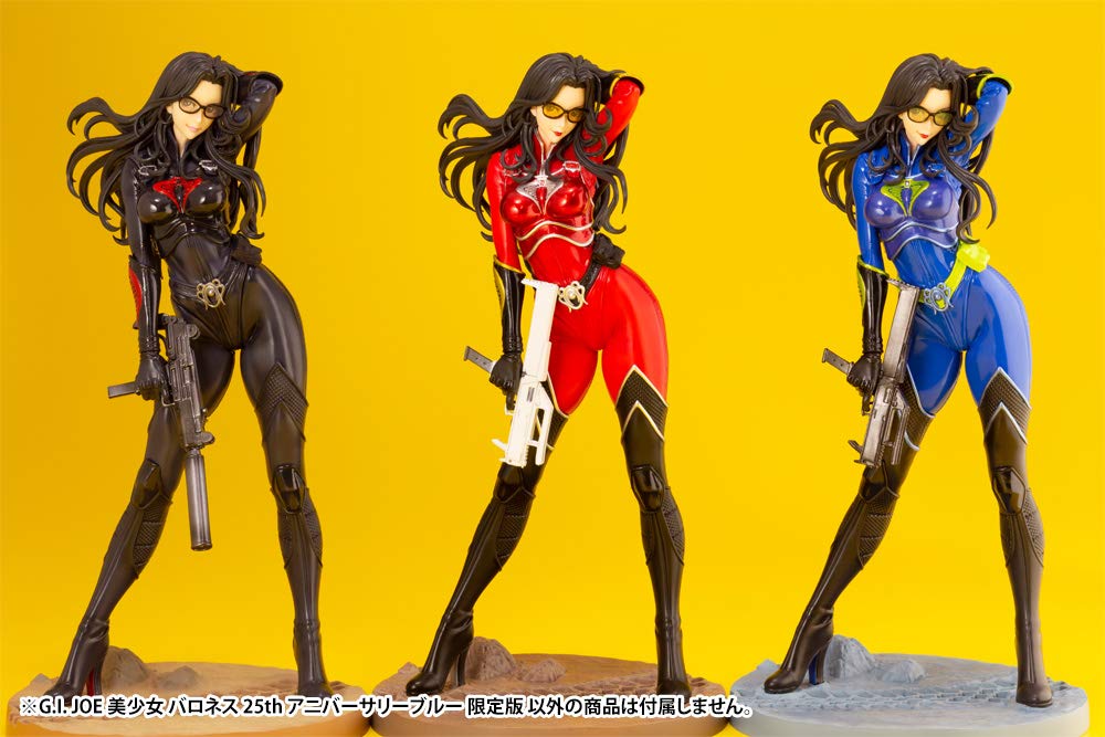 JOE Bishoujo Baroness 25th Anniversary Blue Limited Edition figurina finisata pictata PVC GI. GIJOE 1/7