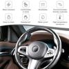 2pieces Car Steering Wheel Car Steering Wheel Anti-slip Cover Anti-slip Interior Heightener Cover