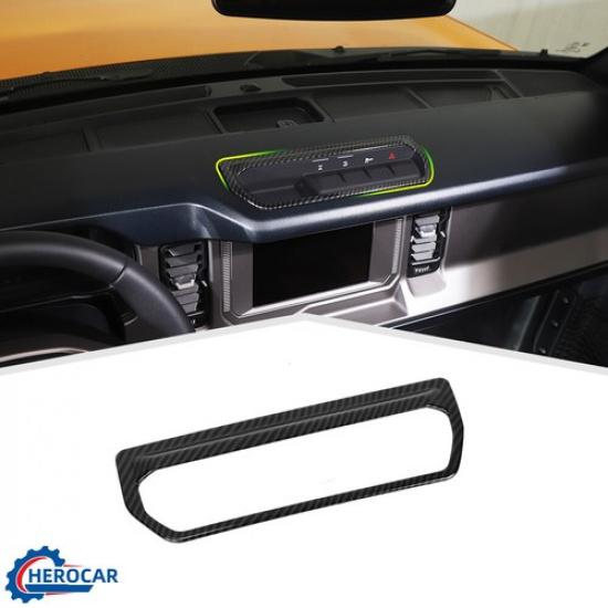 Carbon Fiber Pattern Differential Control Switch Panel Cover For Ford Bronco 21+