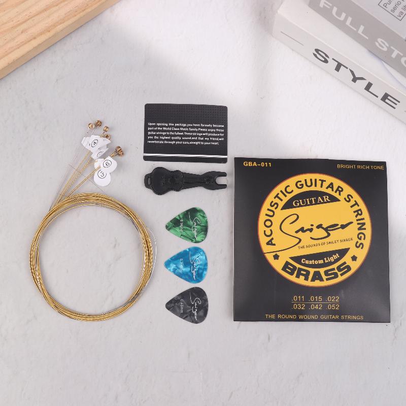 New Acoustic Guitar Strings Smooth Feel Non-oxidation Ballad Guitar String Set Ethnic Plucked Instrument Accessories