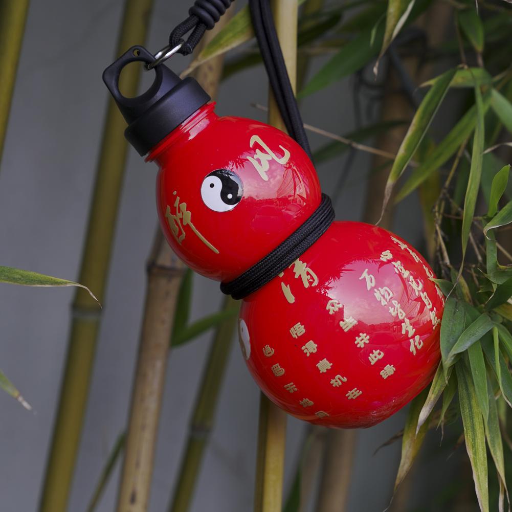 Portable Gourd Water Bottle 750ML Large Capacity Sports Water Bottle With Strap Waist Rope Chinese Retro-Inspired Water Kettle