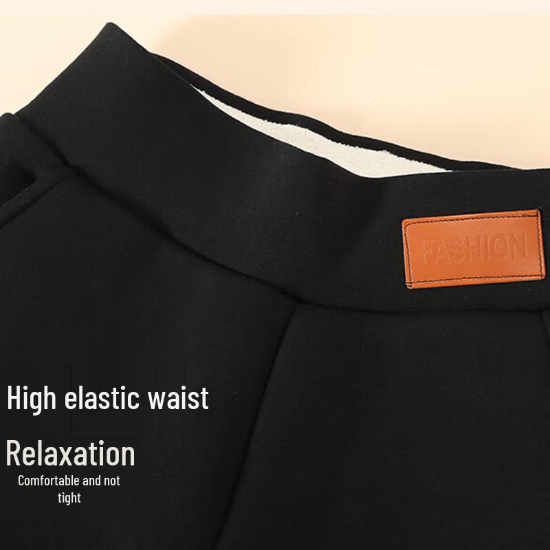 Langsha Women's High-Waist Thermal Lamb Fleece Leggings