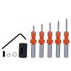 HSS Countersink Drill Bit Tapered Hole Drill Set Easy To Replace Bits Perfect for Home Carpentry Enthusiasts, Hobbyists