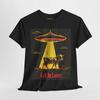 "Get In, Loser" UFO T-Shirt – Retro Sci-Fi Cow Abduction & Glowing Beam