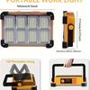 Sports, leisure, hiking, outdoor camping lighting accessories, solar-powered and USB Dual-charge battery ultra-bright portable light LED Floodlight