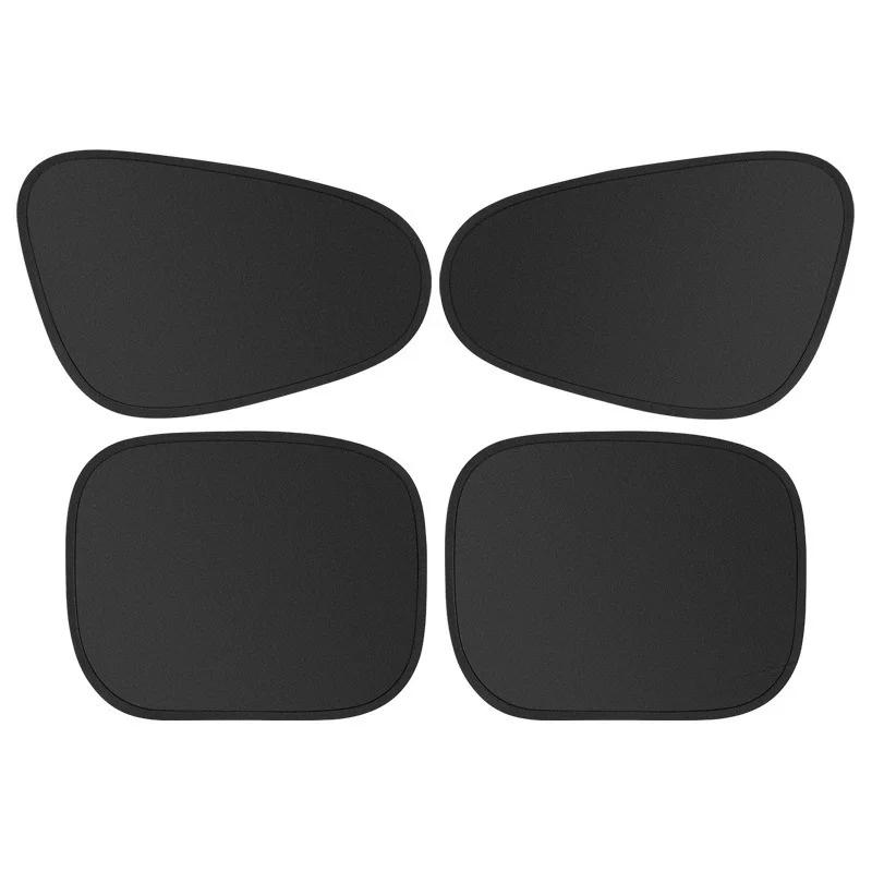 Car Side Window Curtain Universal Foldable Auto Sun Shade Cover Front Rear Side Window Shield Private Anti Sun UV