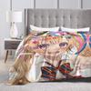 Hololive Blanket Soft Warm Flannel Throw Blanket Bedspread for Bed Living Room Picnic Travel Home Sofa