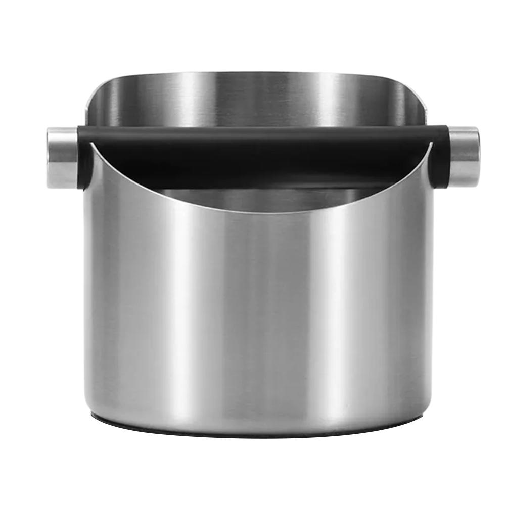 Stainless Steel For Coffee Grounds Bucket with Thickened Walls Coated Interior and Anti Slip Base for Easy Use